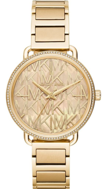  Shop Authentic Michael Kors Portia Quartz Gold Dial Gold Steel Strap Watch For Women - MK3886 - Luxxuri