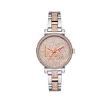  Shop Authentic Michael Kors Sofie Crystals Glitz Rose Gold Dial Two Tone Steel Strap Watch For Women - MK4446 - Luxxuri