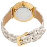  Shop Authentic Michael Kors Pyper Quartz Silver Dial White Leather Strap Watch For Women - MK1037 - Luxxuri
