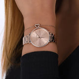  Shop Authentic Michael Kors Pyper Quartz Rose Gold Dial Rose Gold Steel Strap Watch For Women - MK1040 - Luxxuri