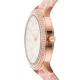  Shop Authentic Michael Kors Tibby Silver Dial Pink Leather Strap Watch for Women - MK1050 - Luxxuri
