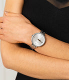  Shop Authentic Michael Kors Charley Quartz Silver Dial Silver Steel Strap Watch for Women - MK4398 - Luxxuri