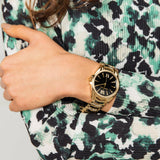  Shop Authentic Michael Kors Whitney Quartz Black Dial Two Tone Steel Strap  Watch For Women - MK6743 - Luxxuri