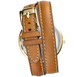  Shop Authentic Michael Kors Runway Gold Dial Brown Leather Strap Watch For Women - MK2256 - Luxxuri