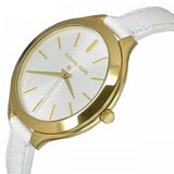 Shop Authentic Michael Kors Slim Runway White Dial White Leather Strap Watch For Women - MK2273 - Luxxuri