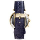  Shop Authentic Michael Kors Runway Quartz Gold Dial Blue Leather Strap Watch For Women - MK2285 - Luxxuri