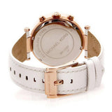  Shop Authentic Michael Kors Parker White Diamonds Dial White Leather Strap Watch for Women - MK2281 - Luxxuri