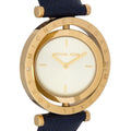  Shop Authentic Michael Kors Averi Gold Dial Navy Blue Leather Strap Watch for Women - MK2526 - Luxxuri