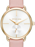  Shop Authentic Michael Kors Portia Quartz White Dial Pink Leather Strap Watch For Women - MK2659 - Luxxuri