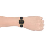  Shop Authentic Michael Kors Pyper Black Dial Black Leather Strap Watch For Women - MK2747 - Luxxuri