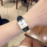  Shop Authentic Michael Kors Lake Quartz White Dial Black Leather Strap Watch For Women - MK2762 - Luxxuri