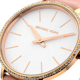  Shop Authentic Michael Kors Pyper Analog White Dial Pink Leather Strap Watch For Women - MK2803 - Luxxuri