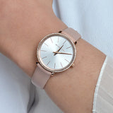  Shop Authentic Michael Kors Pyper Analog White Dial Pink Leather Strap Watch For Women - MK2803 - Luxxuri
