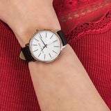  Shop Authentic Michael Kors Pyper Quartz White Dial Black Leather Strap Watch For Women - MK2834 - Luxxuri