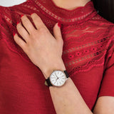  Shop Authentic Michael Kors Pyper Quartz White Dial Black Leather Strap Watch For Women - MK2834 - Luxxuri