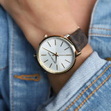  Shop Authentic Michael Kors Pyper Quartz Silver Dial Brown Leather Strap Watch For Women - MK2857 - Luxxuri