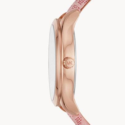  Shop Authentic Michael Kors Jaycie Quartz Rose Gold Dial Pink Leather Strap Watch for Women - MK2879 - Luxxuri