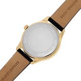 Shop Authentic Michael Kors Layton Three Hand Mother of Pearl Black Dial Black Leather Strap Watch For Women - MK2911 - Luxxuri
