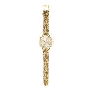  Shop Authentic Michael Kors Addyson Quartz Gold Dial Gold Leather Strap Watch for Women - MK2952 - Luxxuri