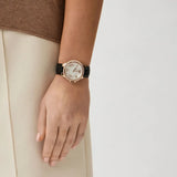 Shop Authentic Michael Kors Camille Three-Hand Crystals White Dial Black Leather Strap Watch for Women - MK2962 - Luxxuri