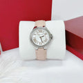  Shop Authentic Michael Kors Camille Three-Hand Crystals White Dial Pink Leather Strap Watch for Women - MK2963 - Luxxuri