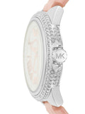  Shop Authentic Michael Kors Camille Three-Hand Crystals White Dial Pink Leather Strap Watch for Women - MK2963 - Luxxuri