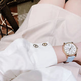  Shop Authentic Michael Kors Tibby Multifunction White Dial Blue Leather Strap Watch For Women - MK2965 - Luxxuri