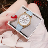  Shop Authentic Michael Kors Tibby Multifunction White Dial Blue Leather Strap Watch For Women - MK2965 - Luxxuri