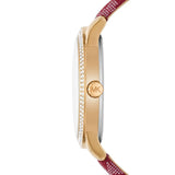  Shop Authentic Michael Kors Tibby Multifunction Silver Dial Red Leather Strap Watch For Women - MK2975 - Luxxuri