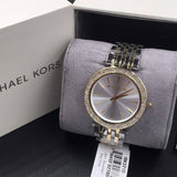  Shop Authentic Michael Kors Darci Silver Dial Two Tone Stainless Steel Strap Watch for Women - MK3215 - Luxxuri