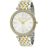  Shop Authentic Michael Kors Darci Silver Dial Two Tone Stainless Steel Strap Watch for Women - MK3215 - Luxxuri