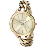  Shop Authentic Michael Kors Runway Gold Dial Gold Steel Strap Watch for Women - MK3222 - Luxxuri