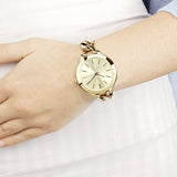  Shop Authentic Michael Kors Runway Gold Dial Gold Steel Strap Watch for Women - MK3222 - Luxxuri