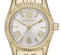  Shop Authentic Michael Kors Lexington Quartz Silver Dial Gold Steel Strap Watch For Women - MK3229 - Luxxuri