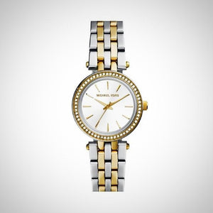  Shop Authentic Michael Kors Darci White Dial Two Tone Steel Strap Watch for Women - MK3323 - Luxxuri