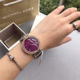  Shop Authentic Michael Kors Darci Purple Dial Two Tone Steel Strap Watch for Women - MK3353 - Luxxuri