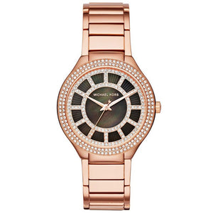 Shop Authentic Michael Kors Kerry Black Mother of Pearl Dial Rose Gold Dial Watch for Women - MK3397 - Luxxuri