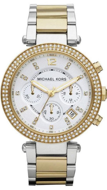  Shop Authentic Michael Kors Parker White Dial Two Tone Steel Strap Watch for Women - MK5626 - Luxxuri
