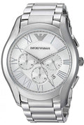  Shop Authentic Emporio Armani Valente Chronograph Silver Dial Silver Steel Strap Watch For Men - AR11081 - Luxxuri