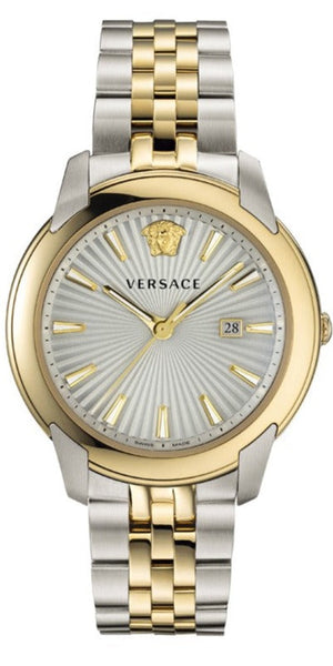  Shop Authentic Versace V-Urban Quartz Silver Dial Two Tone Steel Strap Watch for Men - VELQ00519 - Luxxuri