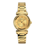  Shop Authentic Versace V-Motif Gold Dial Gold Steel Strap Watch for Women - VERE00618 - Luxxuri
