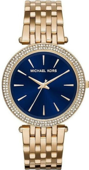  Shop Authentic Michael Kors Darci Blue Dial Gold Steel Strap Watch for Women - MK3406 - Luxxuri