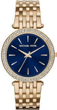  Shop Authentic Michael Kors Darci Blue Dial Gold Steel Strap Watch for Women - MK3406 - Luxxuri
