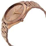 Shop Authentic Michael Kors Runway Quartz Brown Dial Brown Steel Strap Watch For Women - MK3418 - Luxxuri