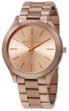  Shop Authentic Michael Kors Runway Quartz Brown Dial Brown Steel Strap Watch For Women - MK3418 - Luxxuri