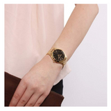  Shop Authentic Michael Kors Runway Black Dial Gold Steel Strap Watch for Women - MK3478 - Luxxuri
