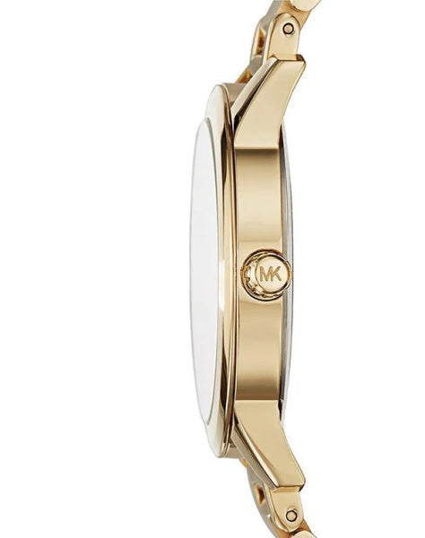 Shop Authentic Michael Kors Hartman Quartz Gold Dial Gold Steel Strap Watch For Women - MK3490 - Luxxuri