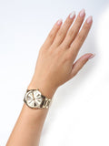  Shop Authentic Michael Kors Hartman Quartz Gold Dial Gold Steel Strap Watch For Women - MK3490 - Luxxuri