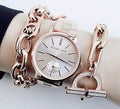  Shop Authentic Michael Kors Jaryn Quartz Rose Gold Dial Rose Gold Steel Strap Watch For Women - MK3501 - Luxxuri