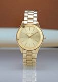  Shop Authentic Michael Kors Slim Runway Gold Dial Two Tone Gold Strap Watch for Women - MK4285 - Luxxuri